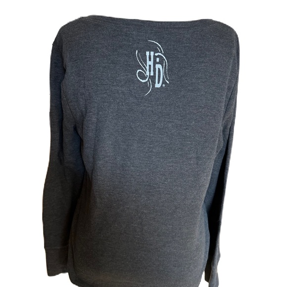 Harley Davidson Women”s Charcoal Gray Thermal.   Size. large - Picture 5 of 6